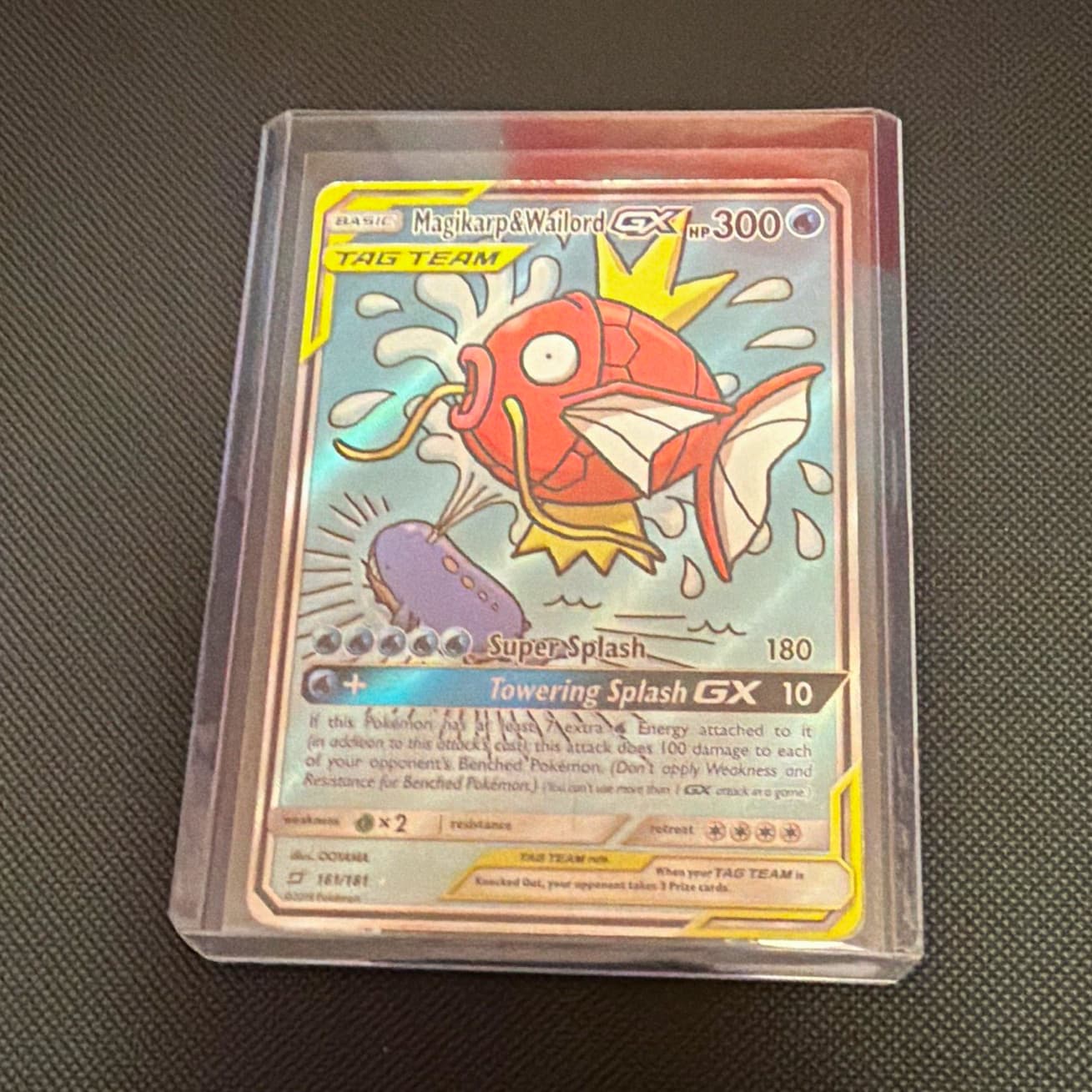 Nintendo Magikarp & Wailord GX 161/181 Team Up TAG TEAM Holo Ultra Rare 300HP