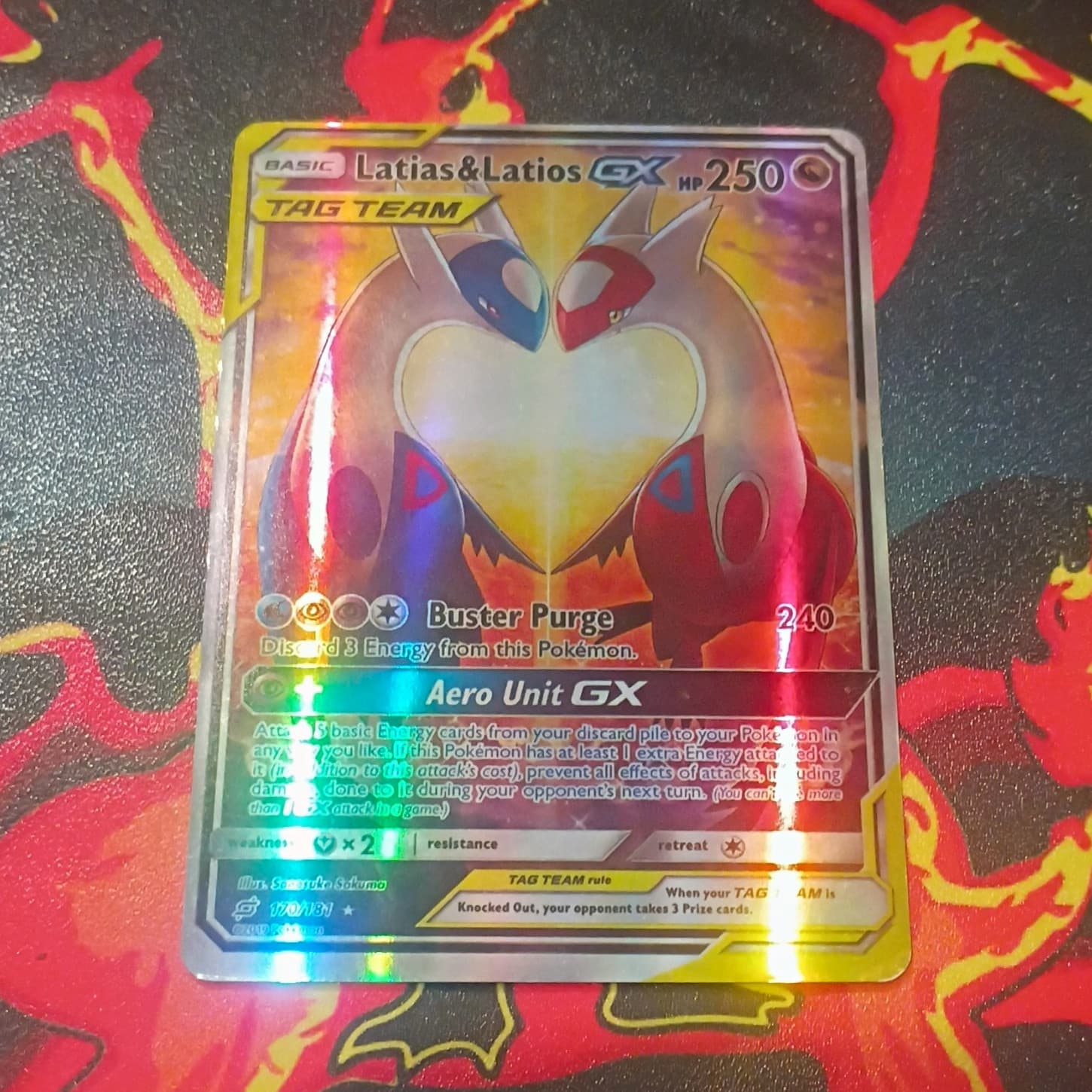 Latias & Latios GX (Alternate Full Art) 170/181 Sm-Team Up Holo