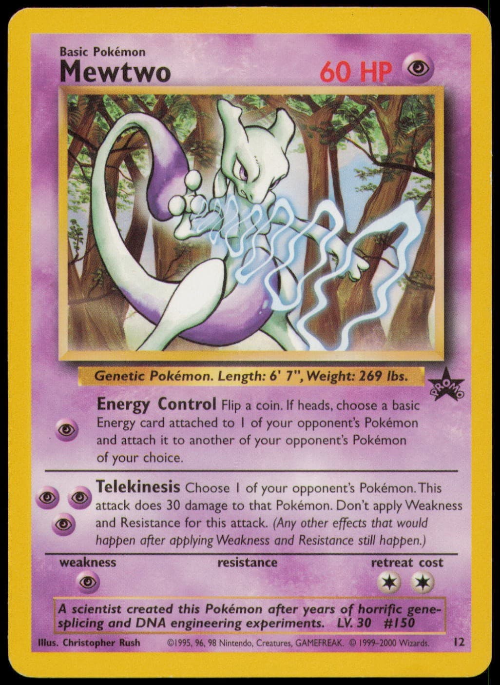MEWTWO 12 P WIZARDS BLACK STAR PROMOS POKEMON LP+