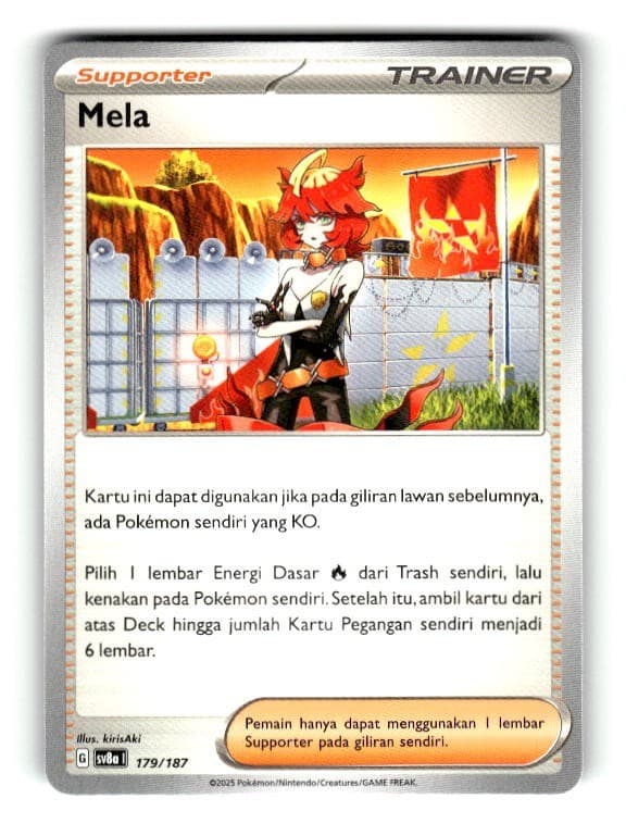 Pokemon Scarlet & Violet Sv8a Festival Terastal EX Mela 179/187