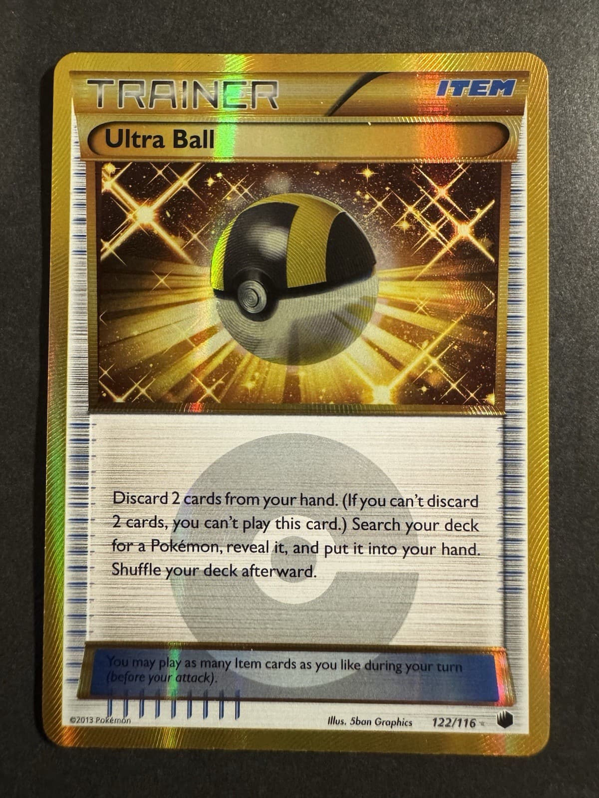 Ultra Ball #122 Pokemon Plasma Freeze Secret Rare