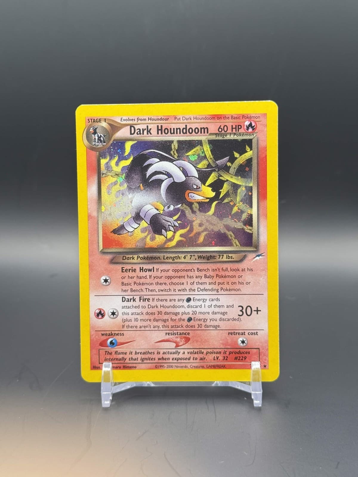 Pokemon Dark Houndoom 7/105 Neo Destiny Holo Rare Unlimited - Near Mint NM