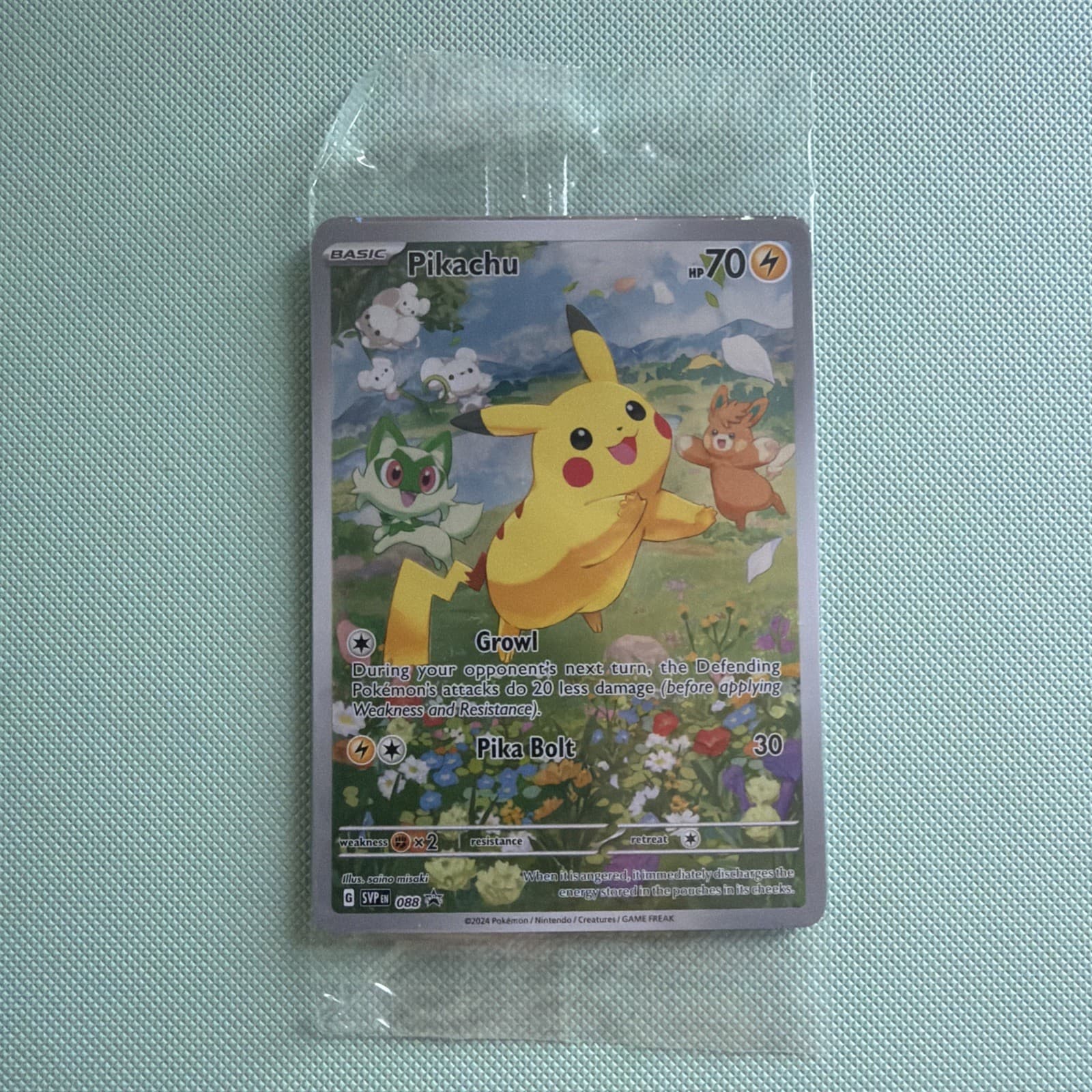 Pikachu Black Star Promo #88 Sealed 2024 Pokemon Scarlet And Violet