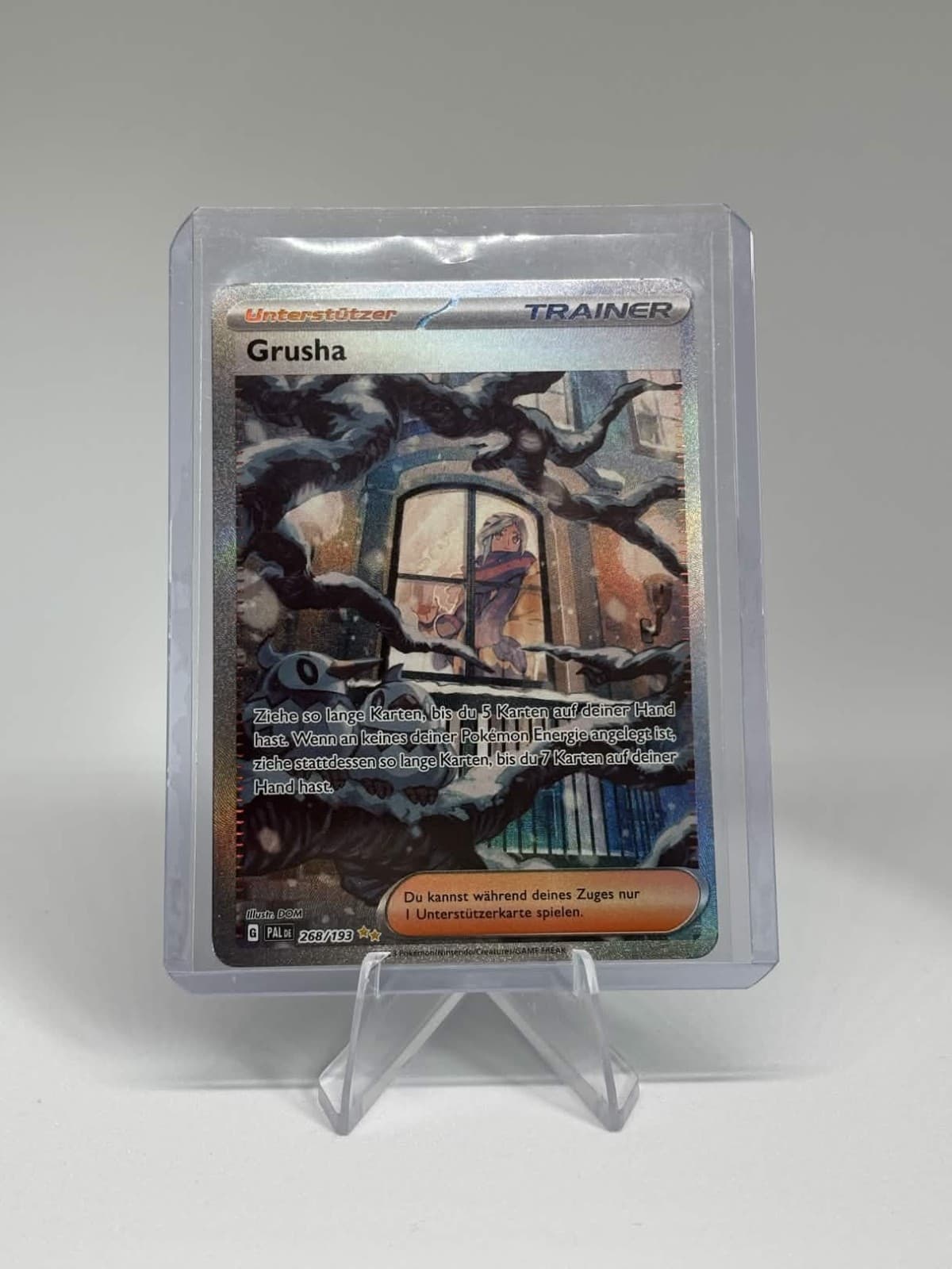 Pokemon Karte Grusha PAL 268/193 Entwicklungen in Paldea NM Full Art Rare DE