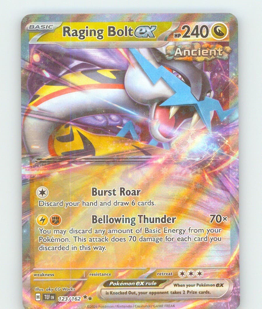 Raging Bolt ex 123/162 - Temporal Forces - Pokemon TCG - Double Rare