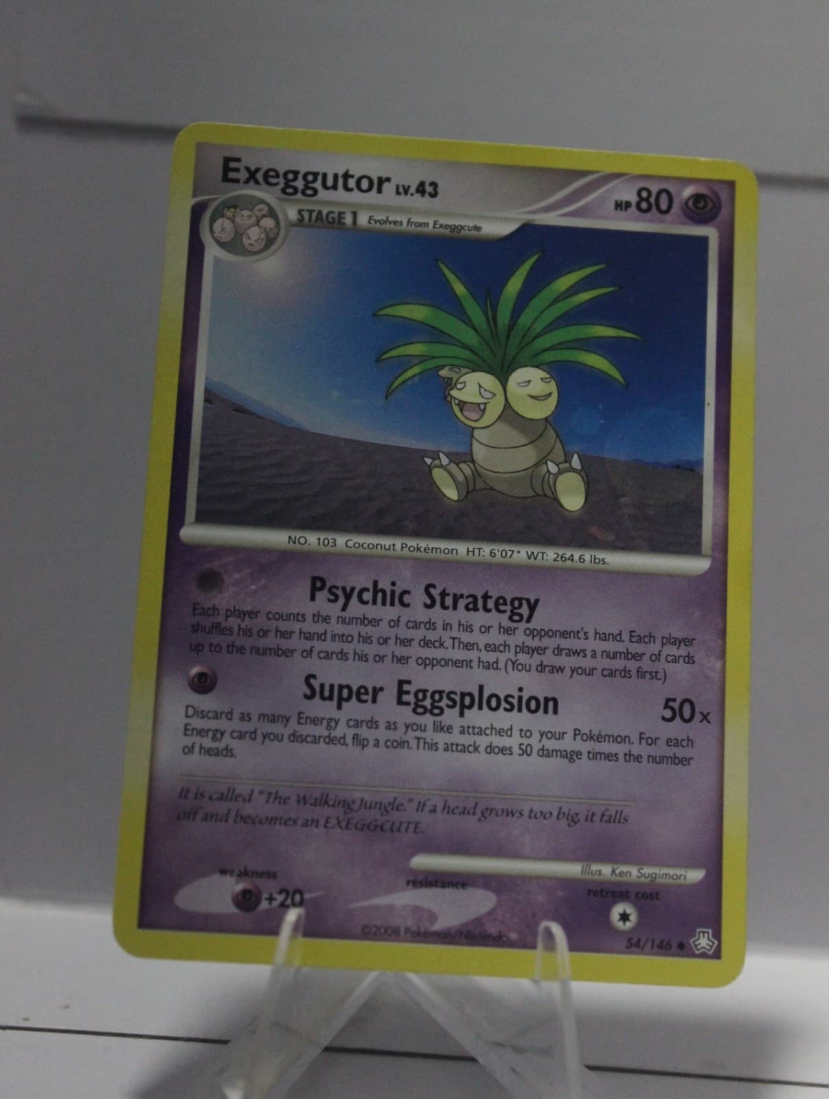Pokemon Exeggutor Uncommon Diamond & Pearl Legends Awakened 54/146 2008