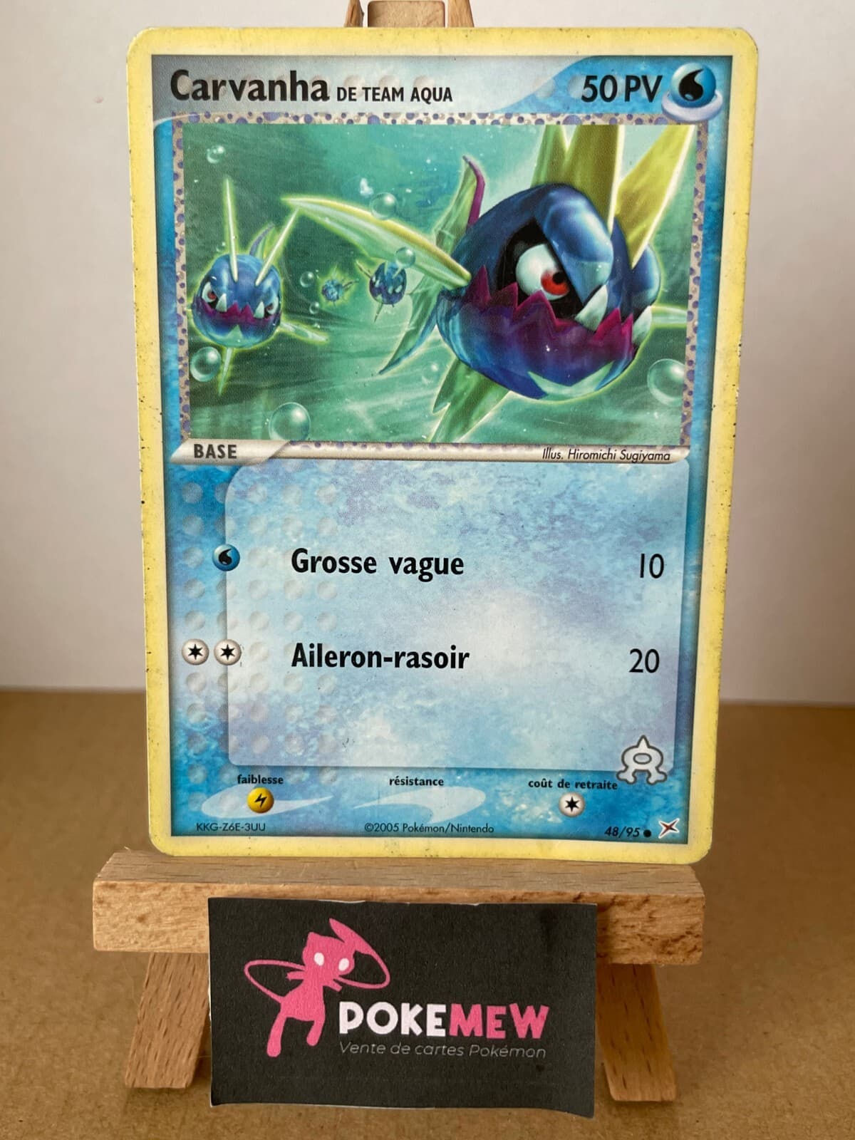💦 CARVANHA 48/95 - PLAYED - EX TEAM MAGMA VS TEAM AQUA  - Carte Pokémon FR 💦