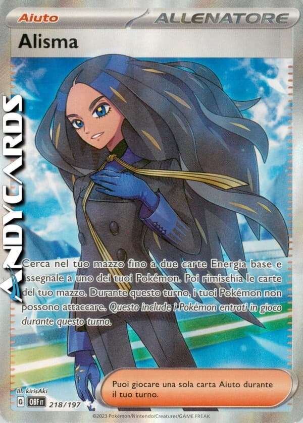 ALISMA 218/197 • Rara Segreta • Ossidiana Infuocata OBF POKEMON