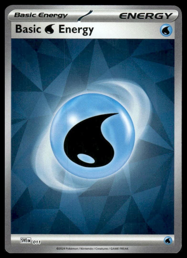 Pokemon SVE: Scarlet & Violet Energies #011 Basic Water Energy Holo