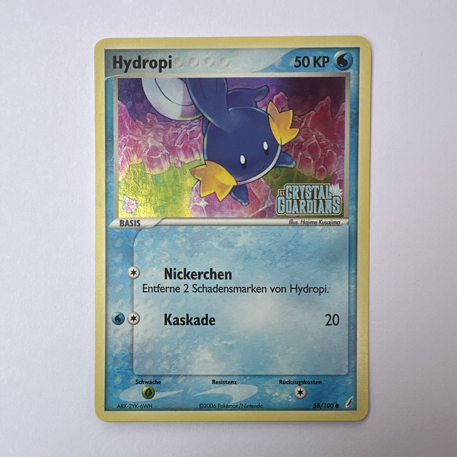 Pokémon - Hydropi - 58/100 - Holo - Stamp - EX Crystal Guardians - DE - Top!