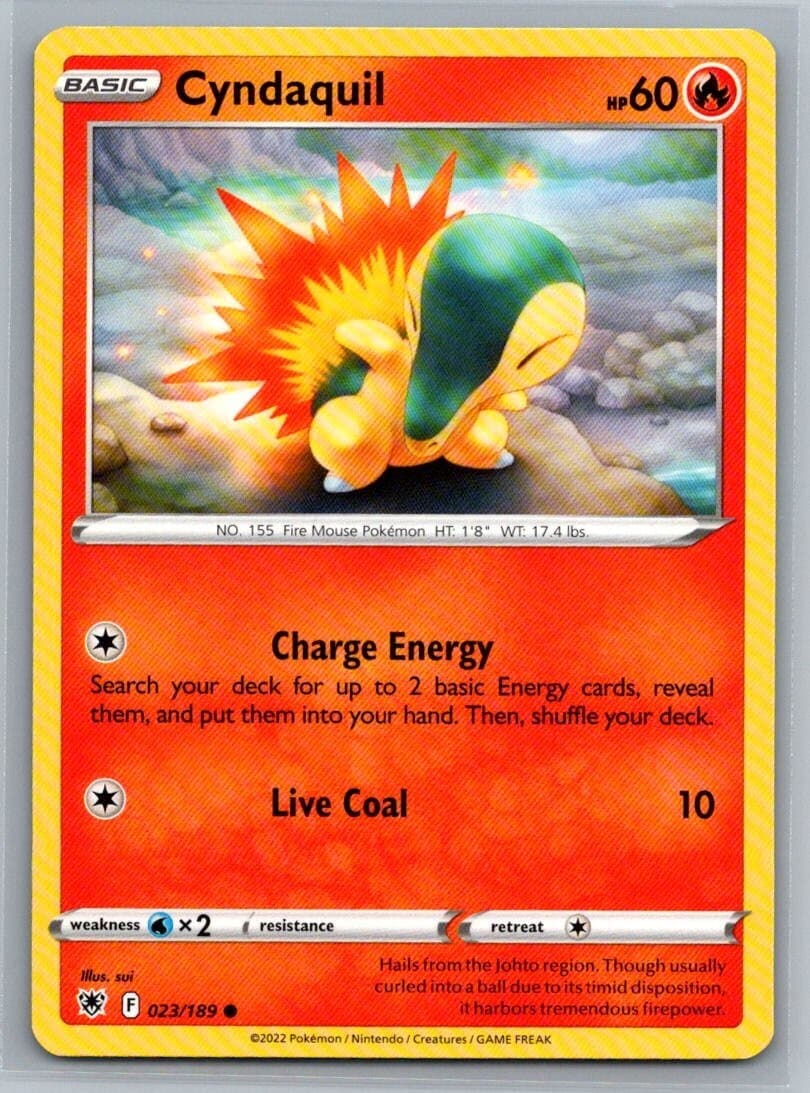 Cyndaquil 23/189 Astral Radiance Common Pokémon TCG 2022