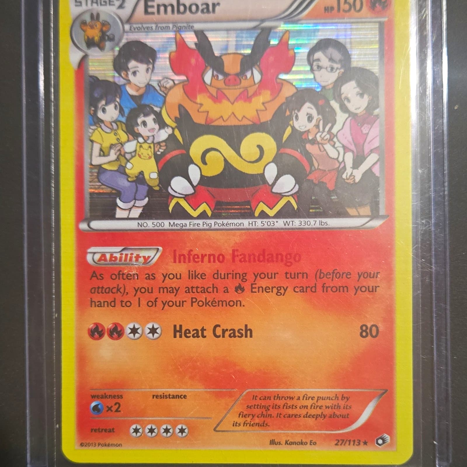 The Pokémon Company Emboar 27/113 Legendary Treasures Holo Rare Stage 2 HP150