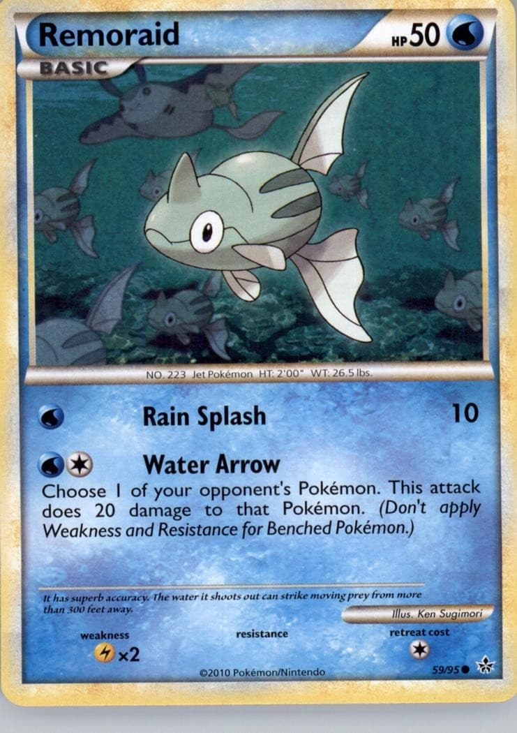 REMORAID 59/95 HGSS UNLEASHED POKEMON LP