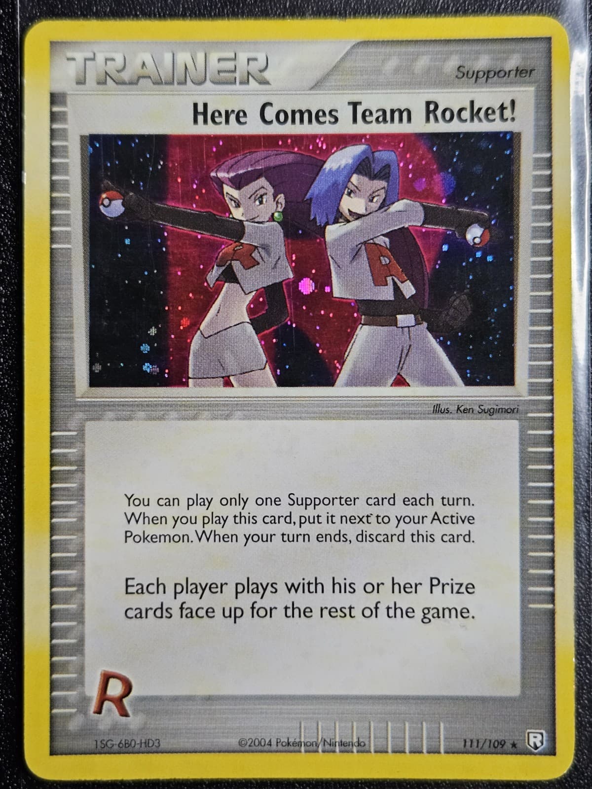 EX Team Rocket Returns - Here Comes Team Rocket! 111/109 Secret Rare Holo