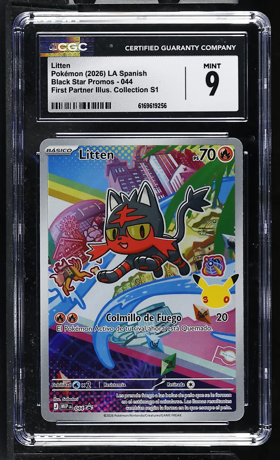 Litten #044 2026 Pokemon Black Star Promos CGC 9 Pokemon TCG — photo 1 of 2