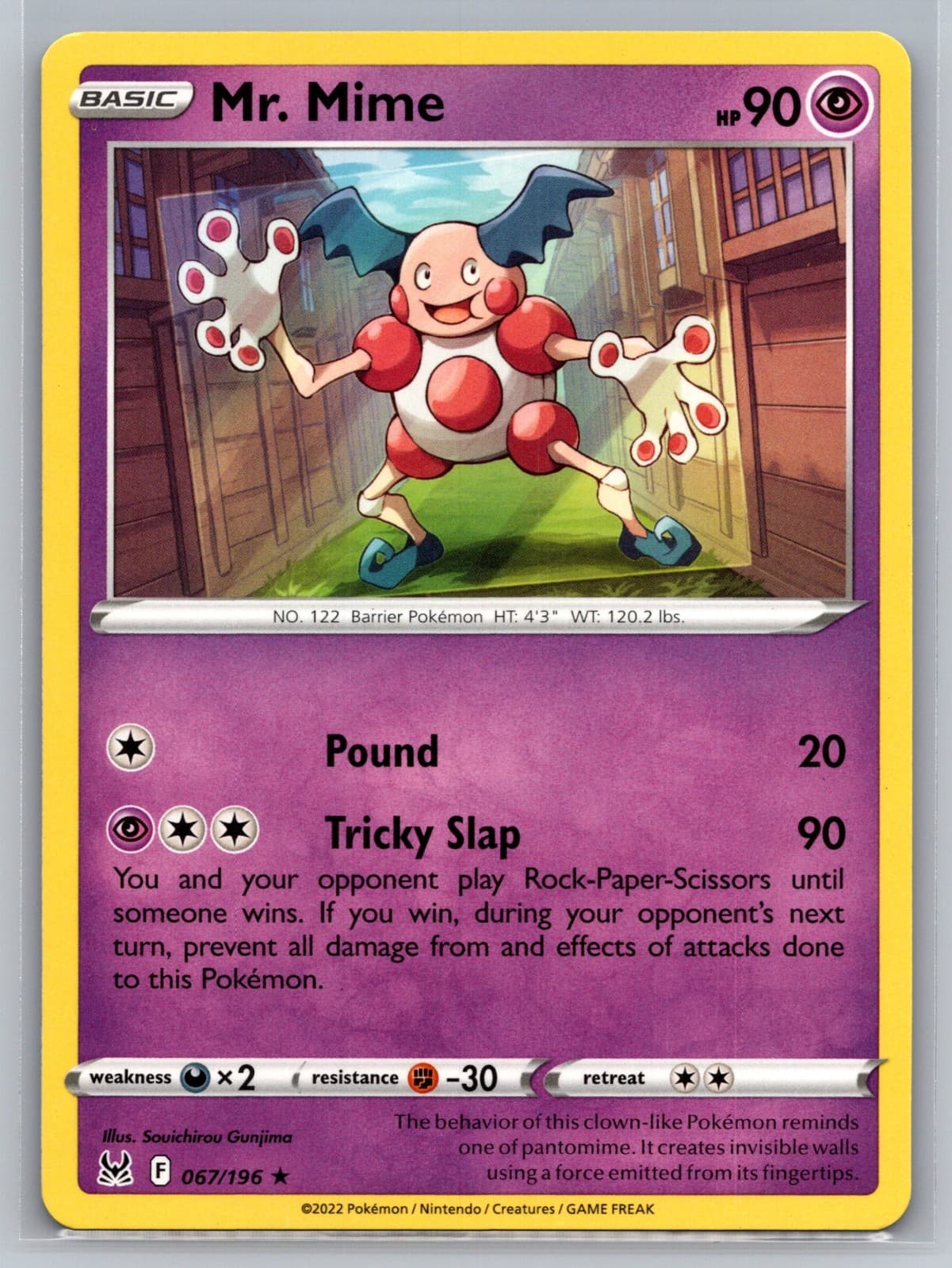 Mr. Mime 067/196 - SWSH11: Lost Origin - Pokémon TCG - LP