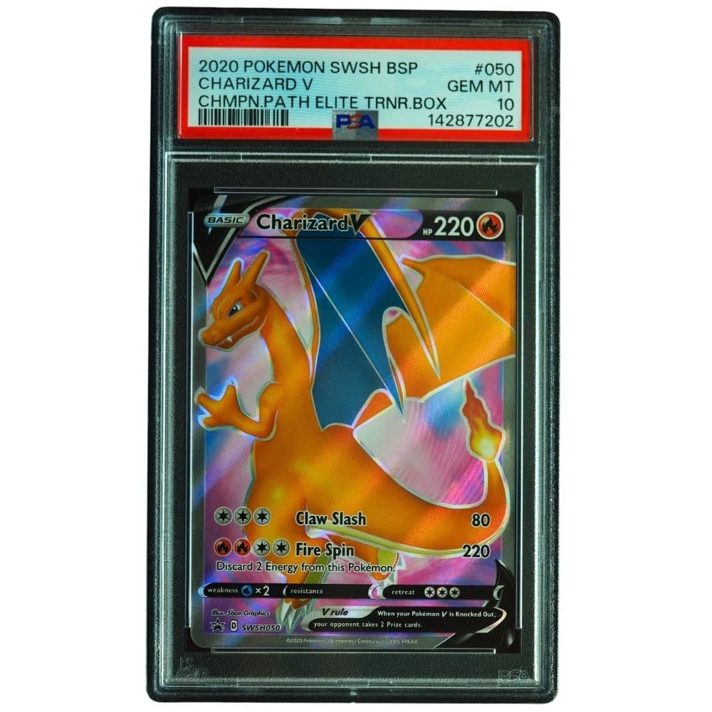 Charizard V #SWSH050 Champion's Path Promo PSA 10 Pokemon Card *TE