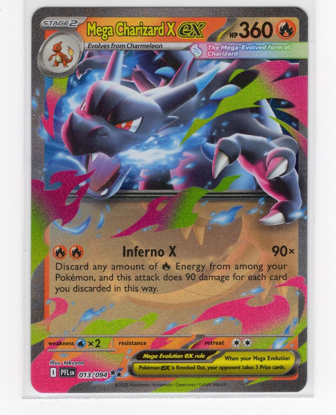 Mega Charizard X Ex 13/94 - Phantasmal Flames Pokemon TCG Double Rare