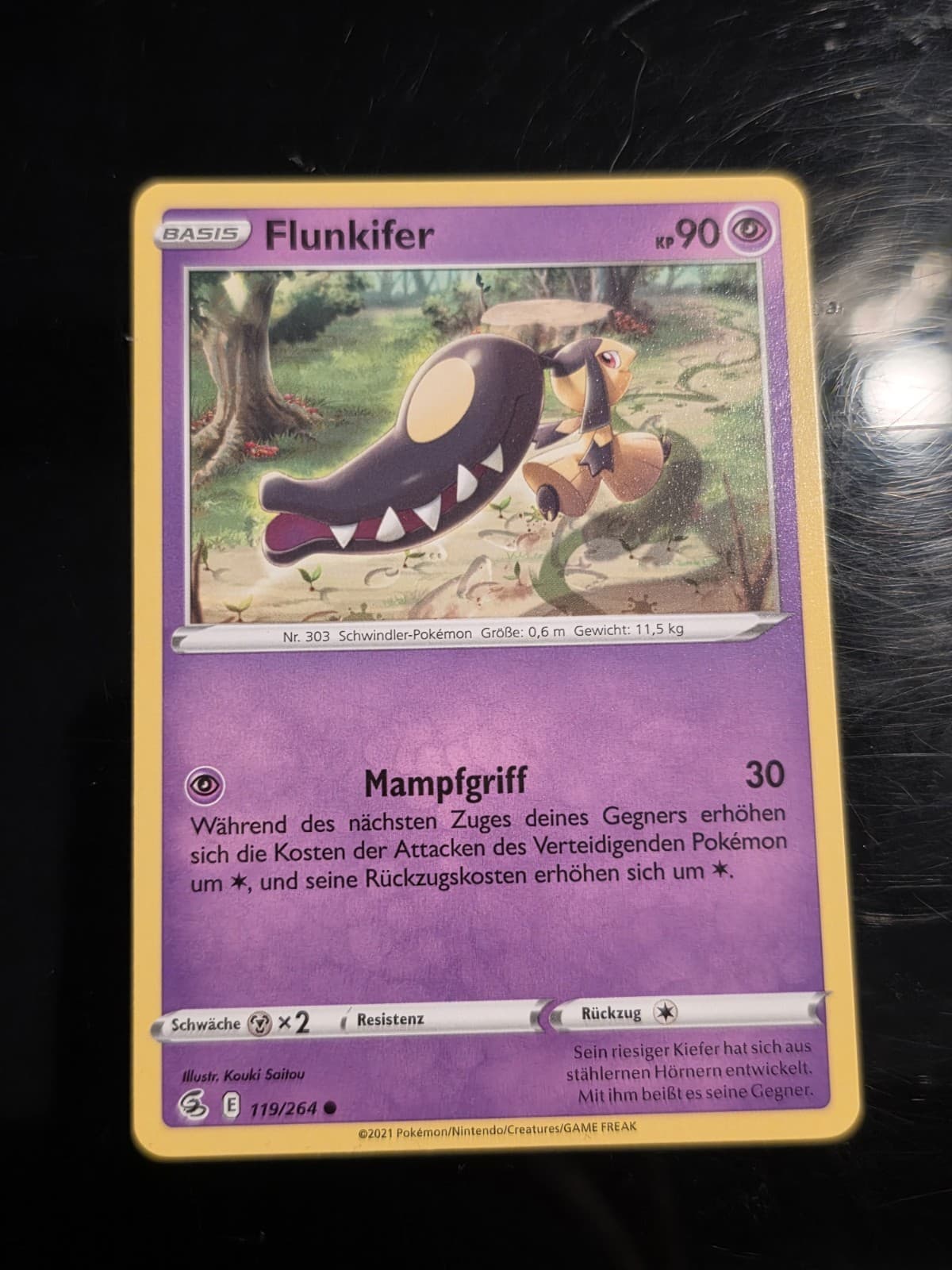 Flunkifer 119/264 Fusions Angriff Pokemon Karte Deutsch