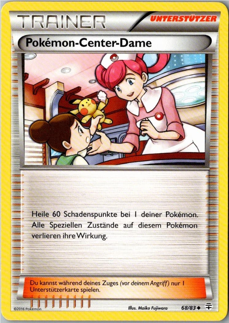 Pokemon Pokemon-Center-Dame 68/83 Generationen Deutsch