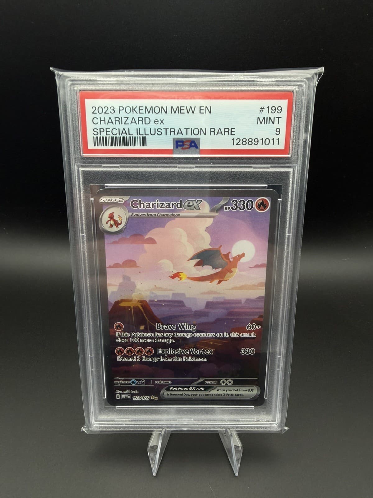 Charizard ex 199/165 151 Special Illustration Rare Holo PSA 9 Mint