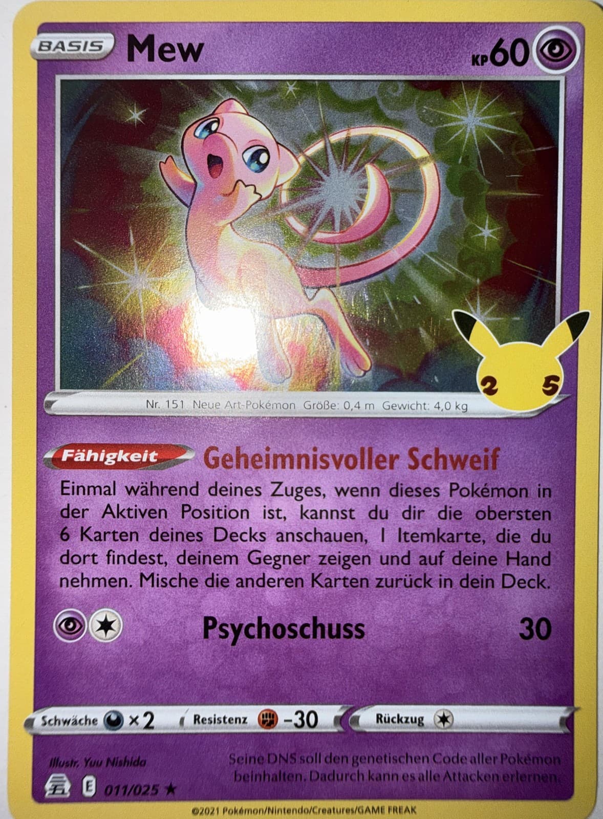 Pokemon - Mew - Celebrations - 011/025 - NM - Deutsch