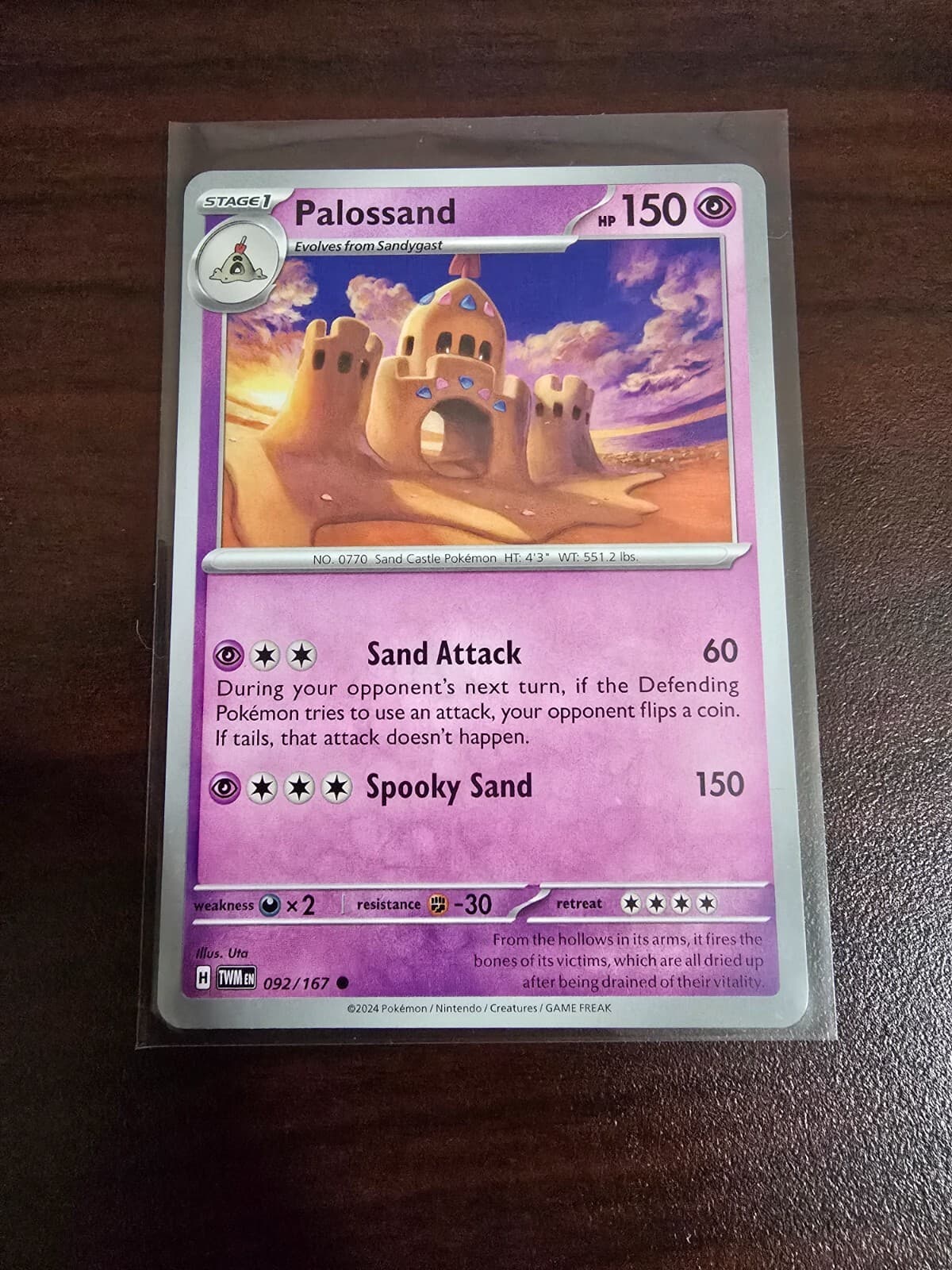 Pokémon Twilight Masquerade Palossand #92