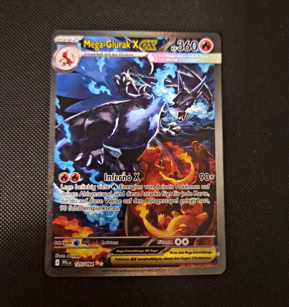 Mega Glurak x Ex PFL 125 Special Illustration Rare  Pokémon Fatale Flammen