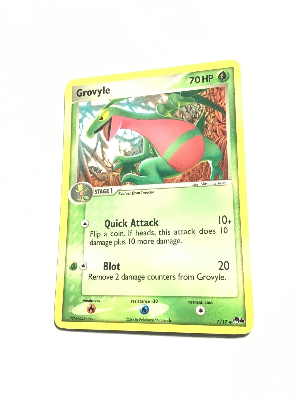 GROVYLE - 7/17 - POP SERIES 4 - Pokemon Card - NM