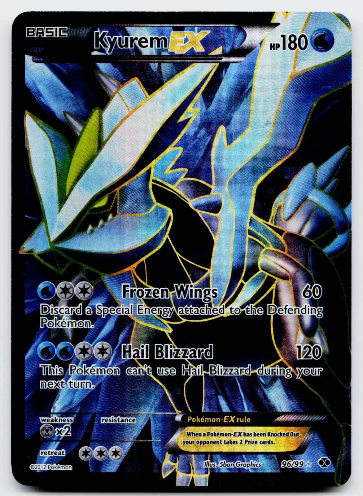 Kyurem EX (96 Full Art) 96/99 Holo | Next Destinies Ultra Rare - MP
