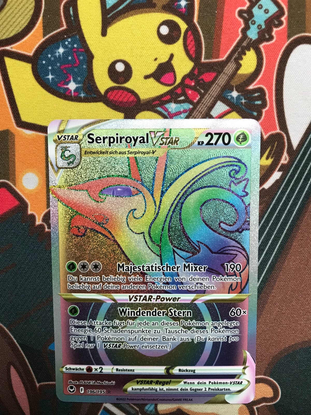 Serpiroyal Vstar 196/195 Silberne Sturmwinde deutsch Pokemon Karten NM