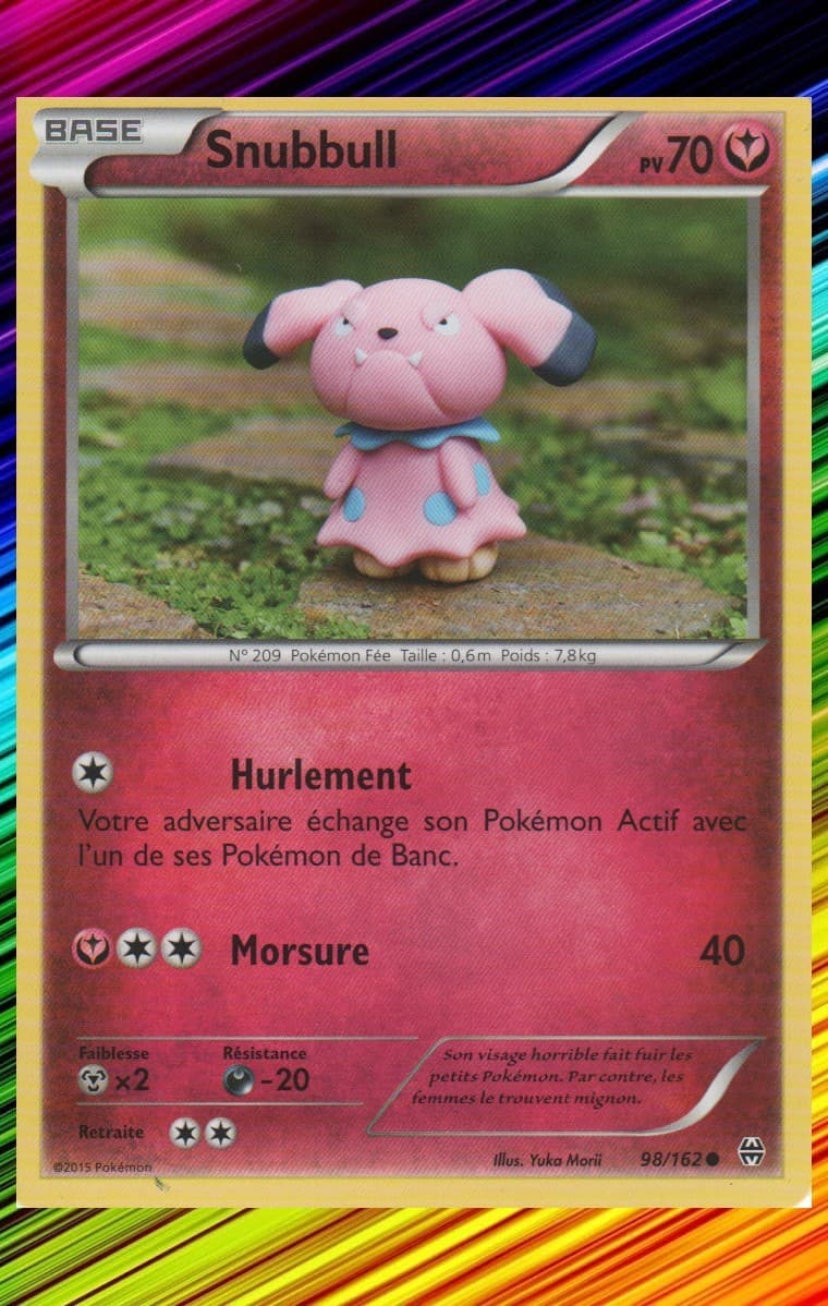 Snubbull - XY8:Impulsion Turbo - 98/162 - Carte Pokemon Neuve Française