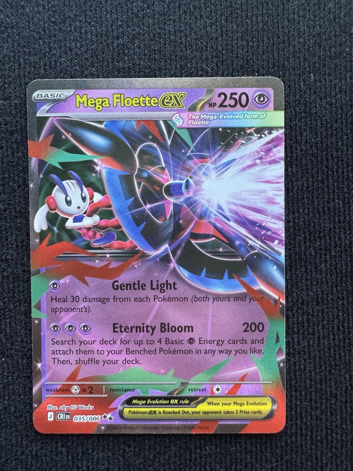 Pokemon Mega Floette ex Chaos Rising 35/86 Holofoil Double Rare NM Pokemon TCG