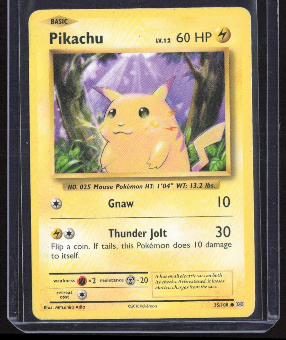 Pokemon TCG Pikachu 35/108 Evolutions Regular