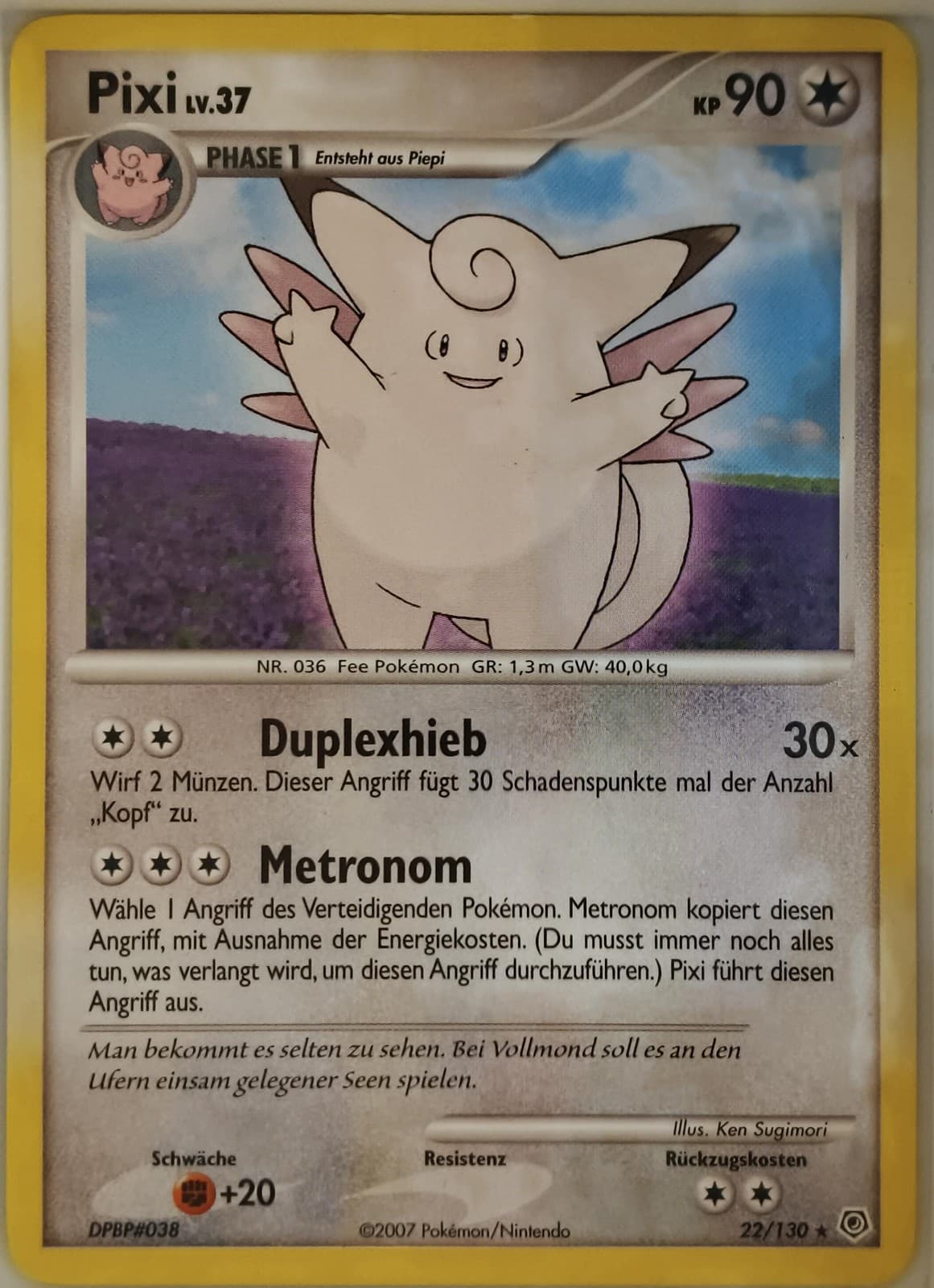 Pokémon Karte Pixi Diamant & Perl #22 🇩🇪
