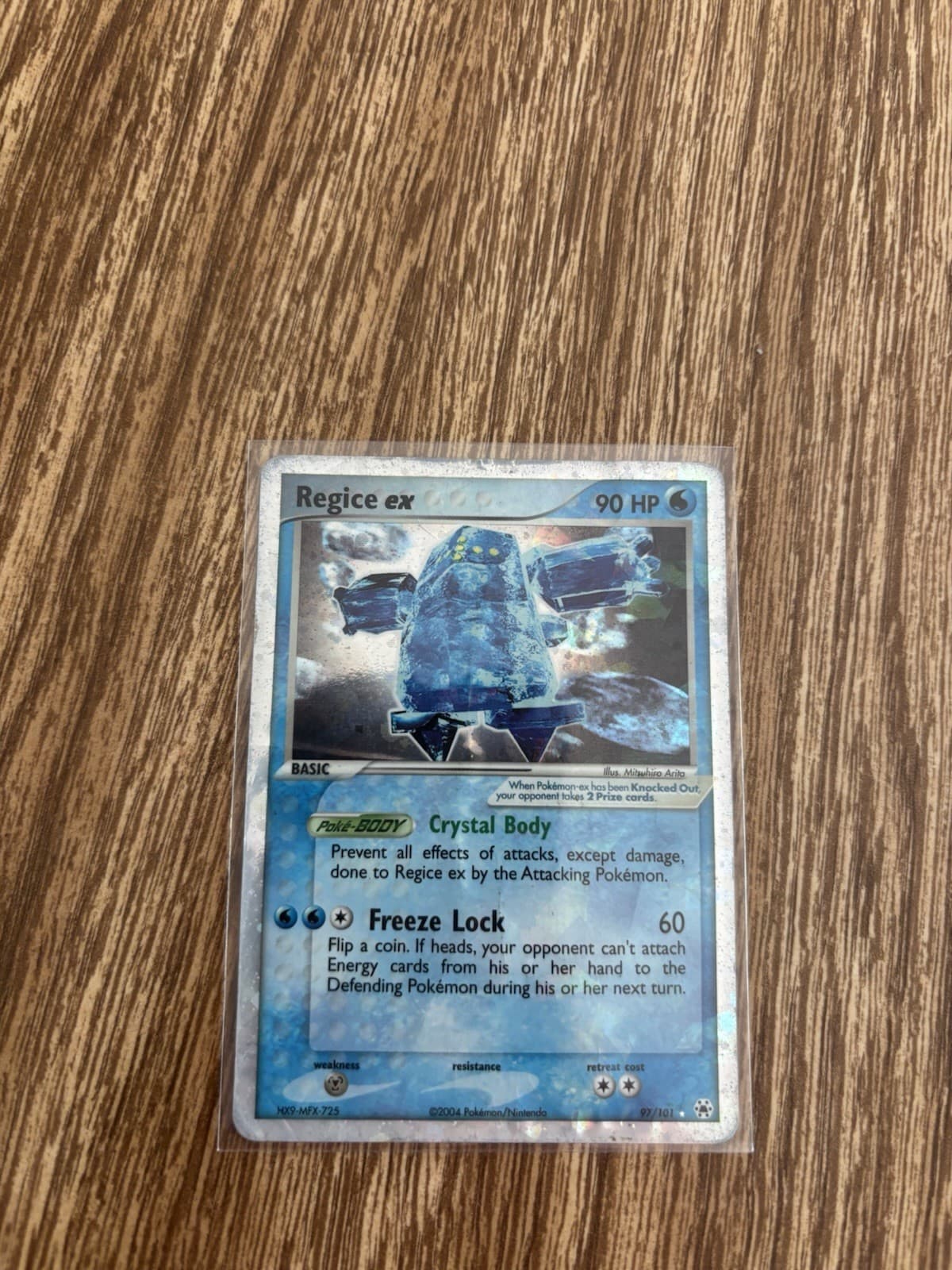 Pokémon TCG Regice EX Holo Rare Card EX Hidden Legends 97/101