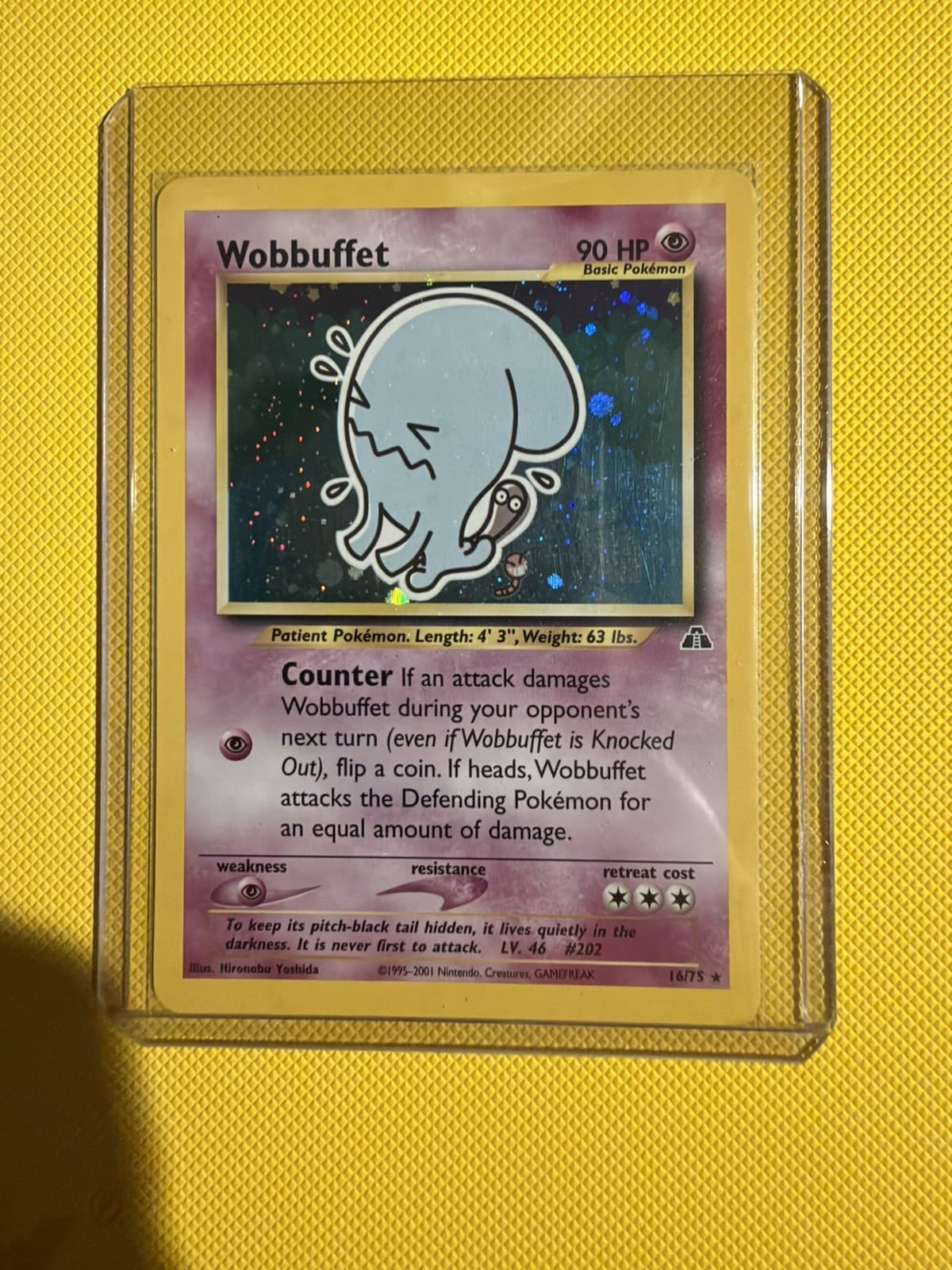 Pokemon Wobbuffet 16/75 Neo Discovery Holo - Near Mint