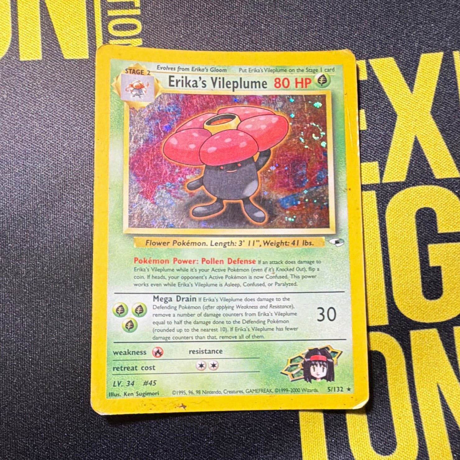 Erika's Vileplume 5/132 Gym Heroes Holo Rare Unlimited