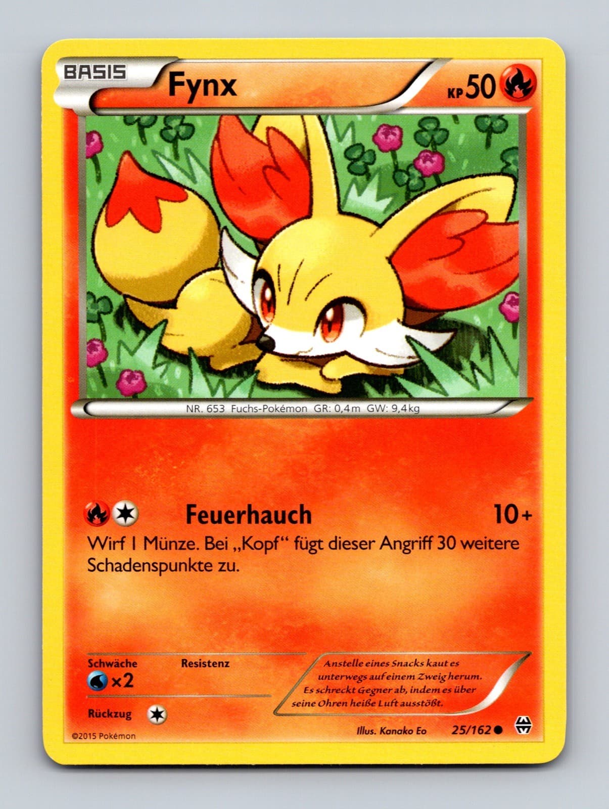 TCG Pokemon Karte Fynx BKT 25/162 DE Kanako Eo BREAKthrough