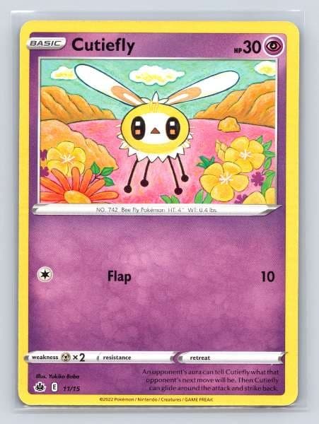 Cutiefly 11/15 McDonald's Match Battle 2022 Common NM Pokemon TCG