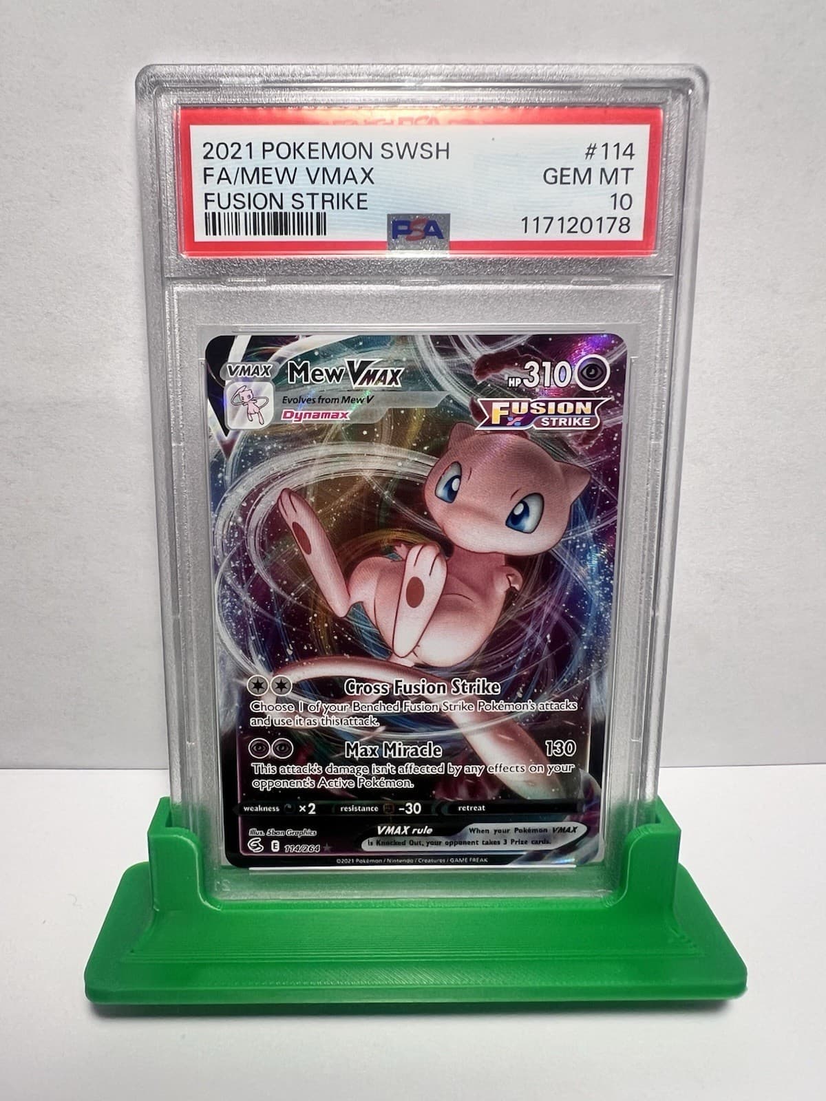 Pokemon Mew VMAX 114/264 PSA 10 Full Art Holo Ultra Rare EN 2021