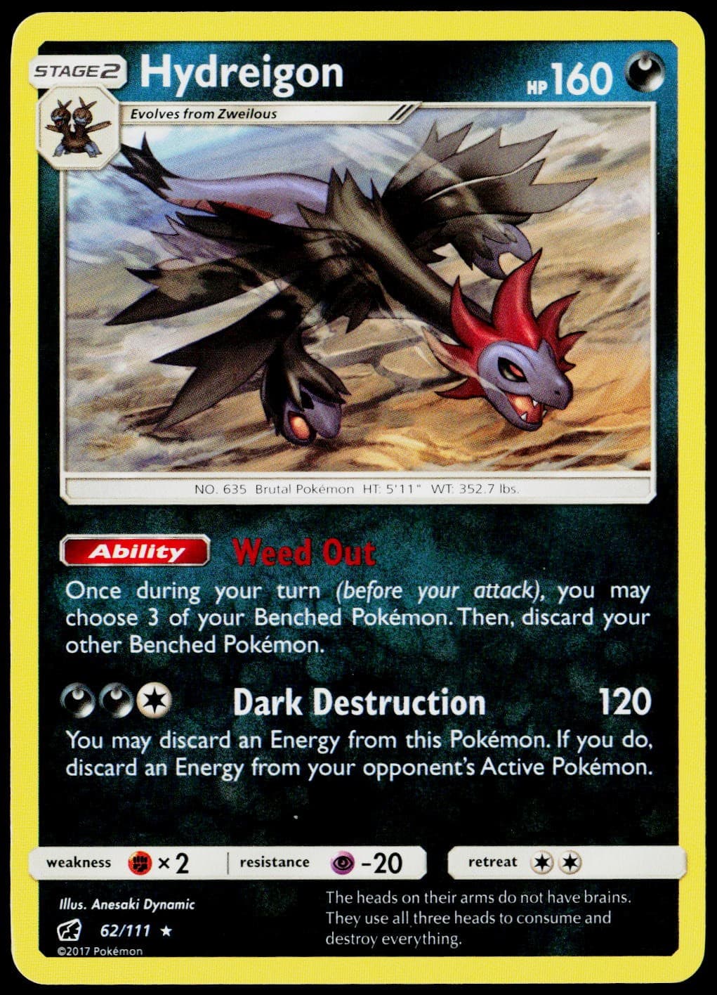 Hydreigon 62/111 SM - Crimson Invasion LP