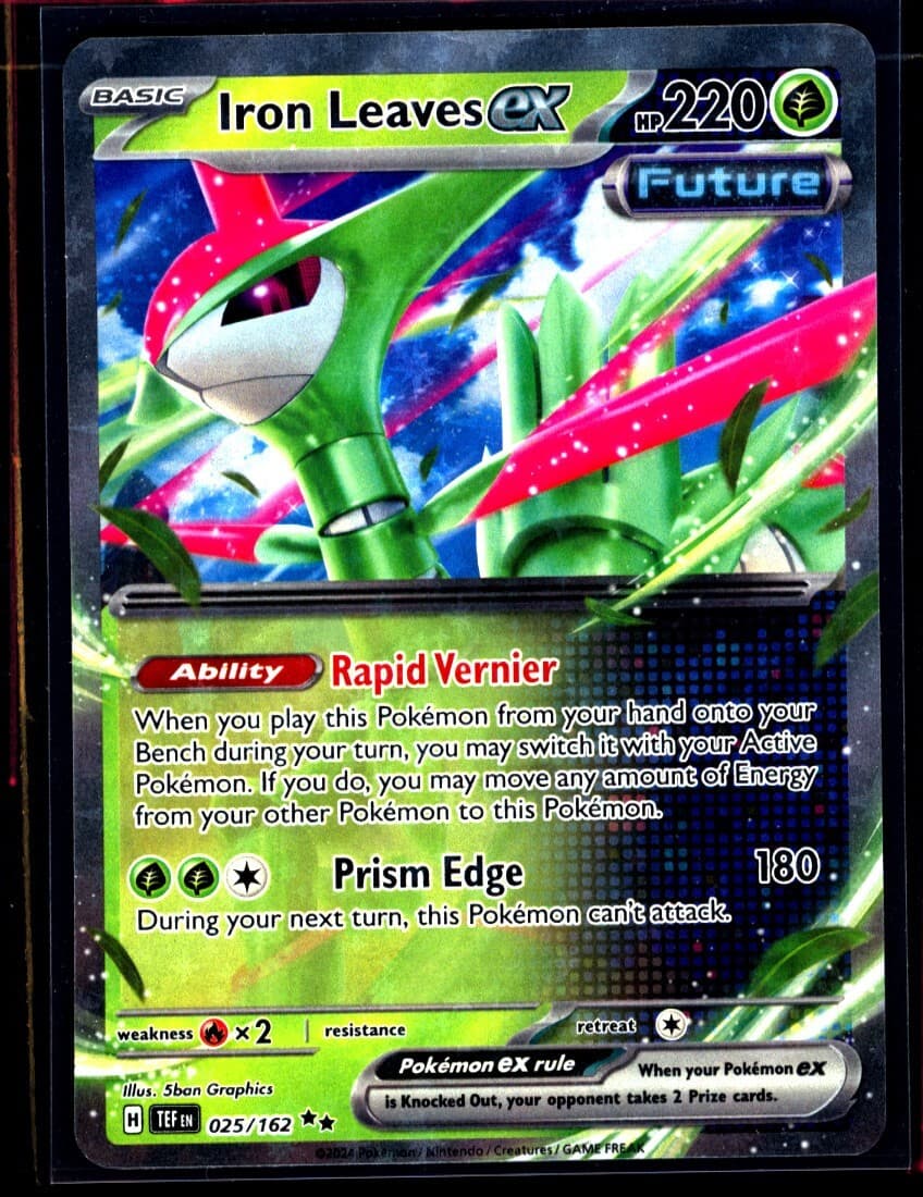 1x Iron Leaves EX 25/162 - Temporal Forces Pokemon NM 0405#34-35