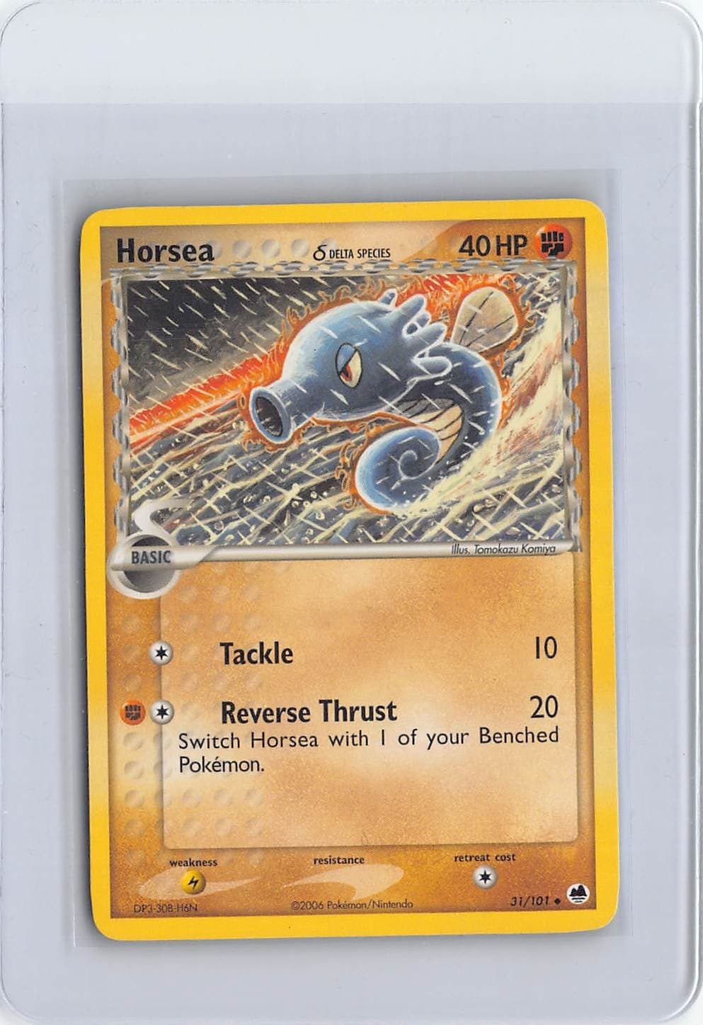 Pokemon TCG Horsea δ 31/101 Dragon Frontiers MP