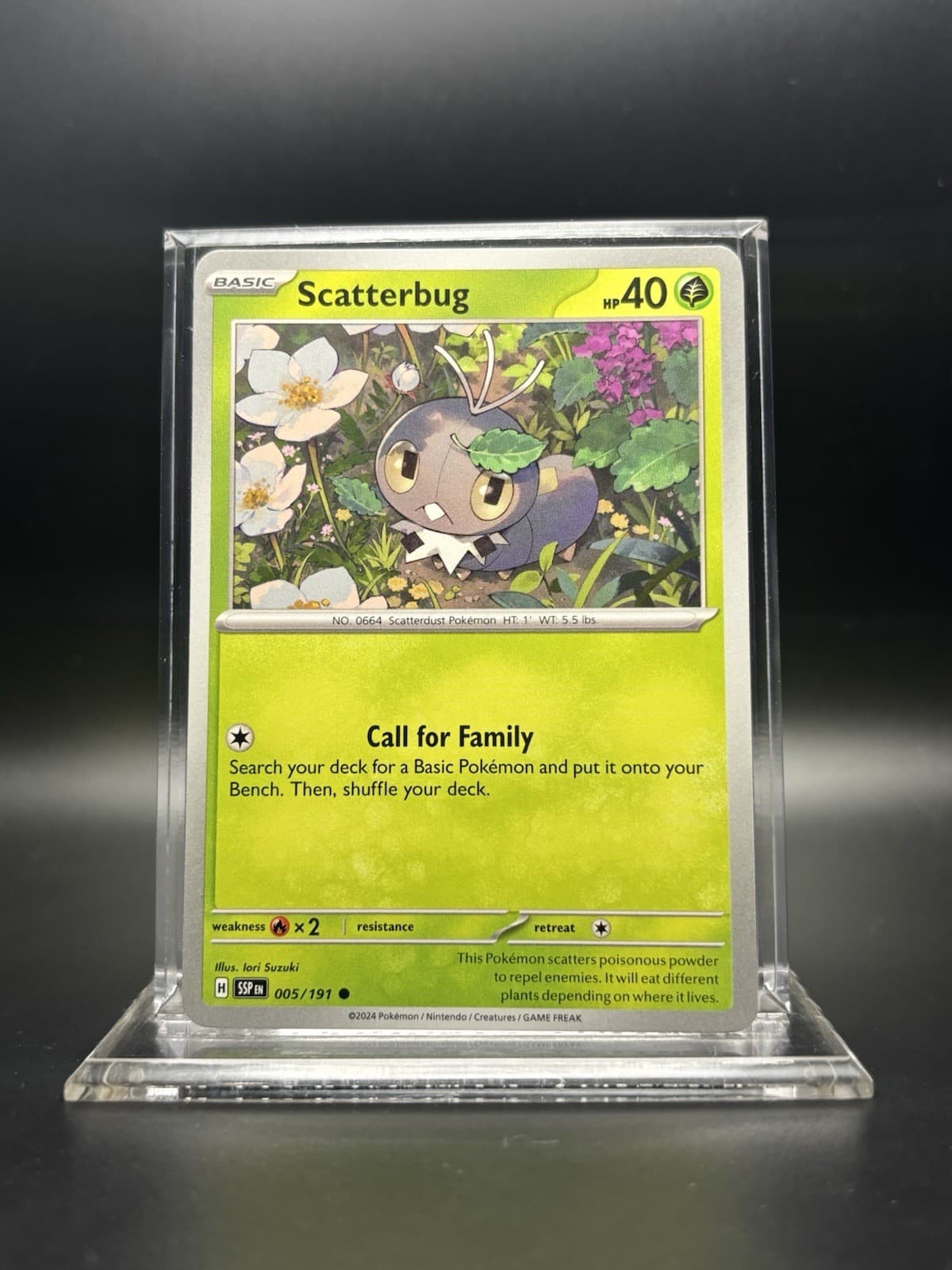 2024 Pokémon Surging Sparks - Scatterbug No. 5/191