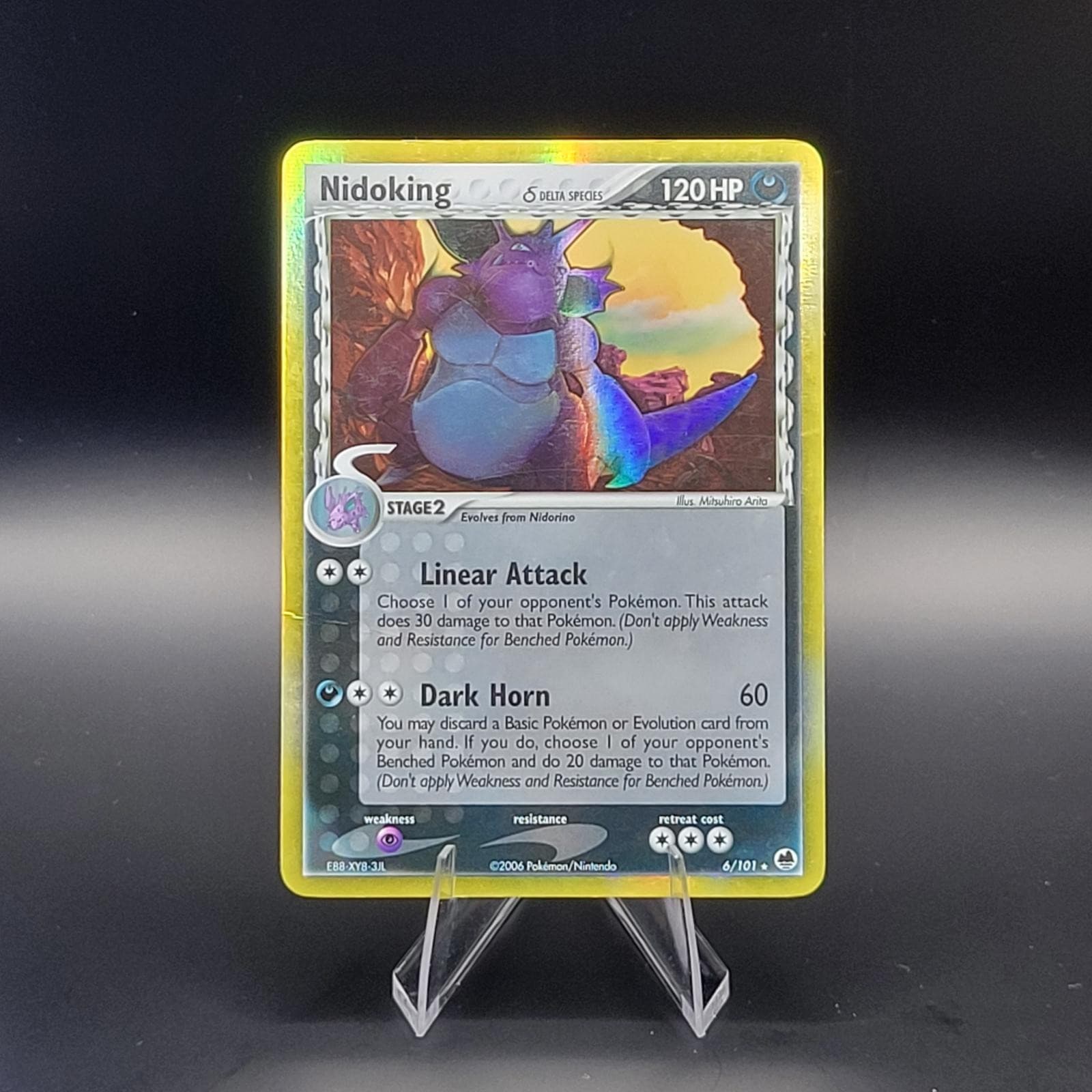 Nidoking 6/101 Holo Rare Dragon Frontiers Pokemon Card