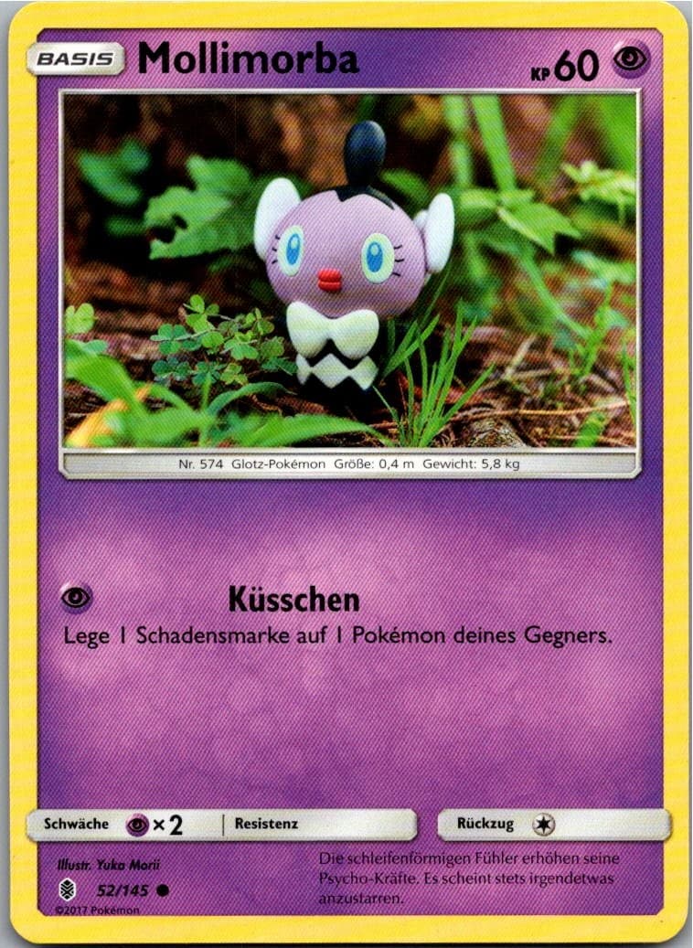 Pokemon Mollimorba 52/145 Stunde der Wächter Deutsch 2017 Karte