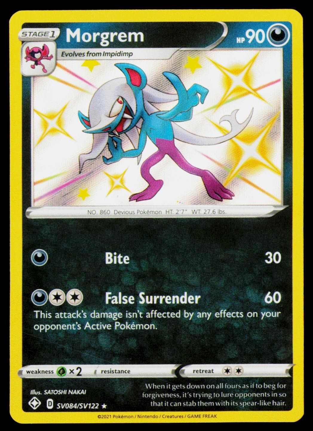 Shining Fates: Shiny Vault #SV084/SV122 Morgrem
