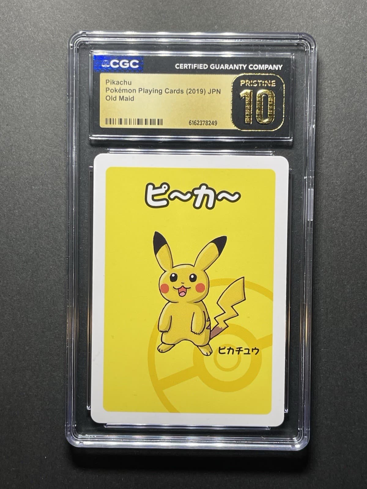 CGC Pristine 10 Pikachu Old Maid 2019 Pokemon Playing Cards JP