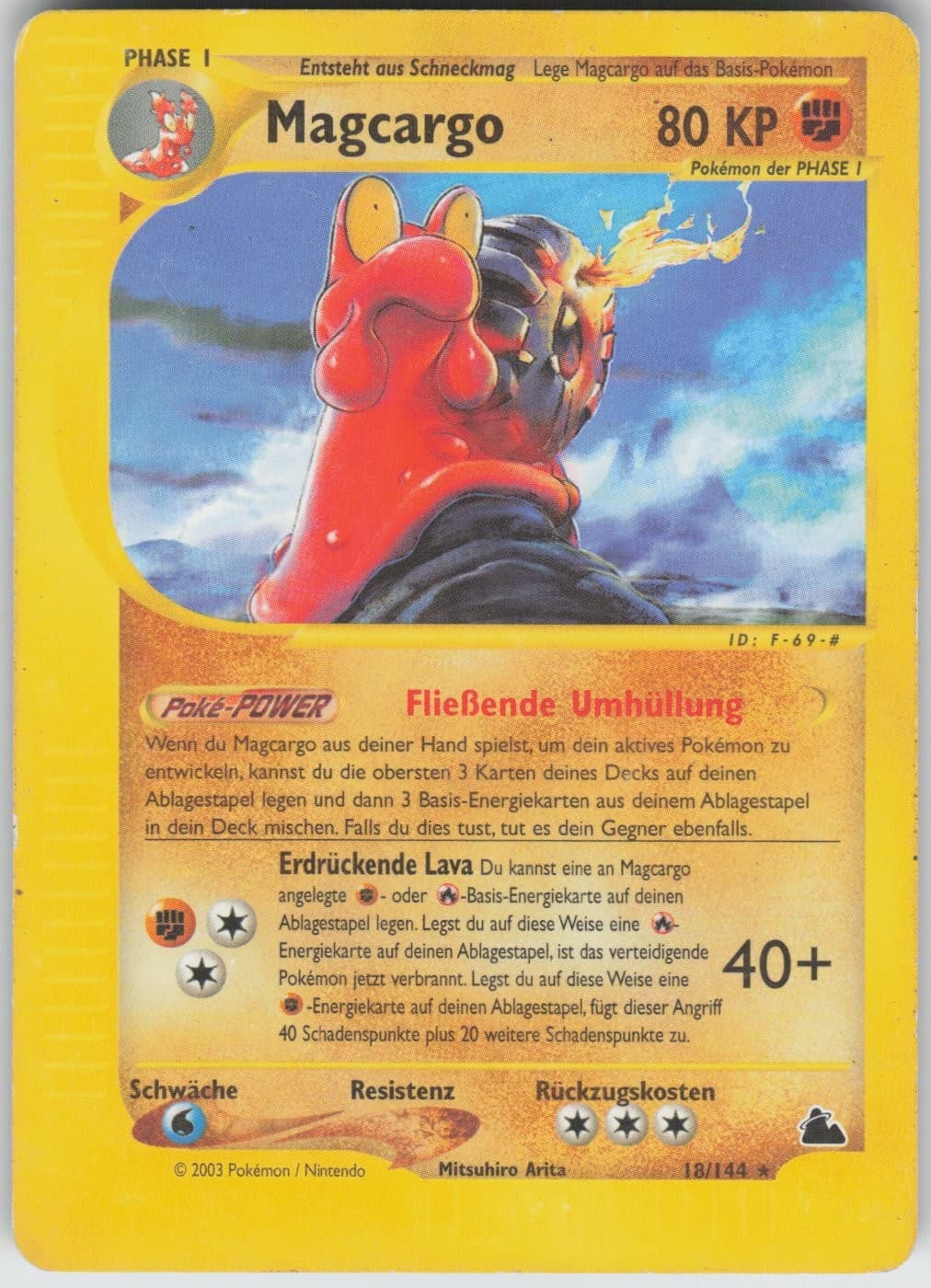 Magcargo - Skyridge - 18/144 - Pokemon Karte - Deutsch